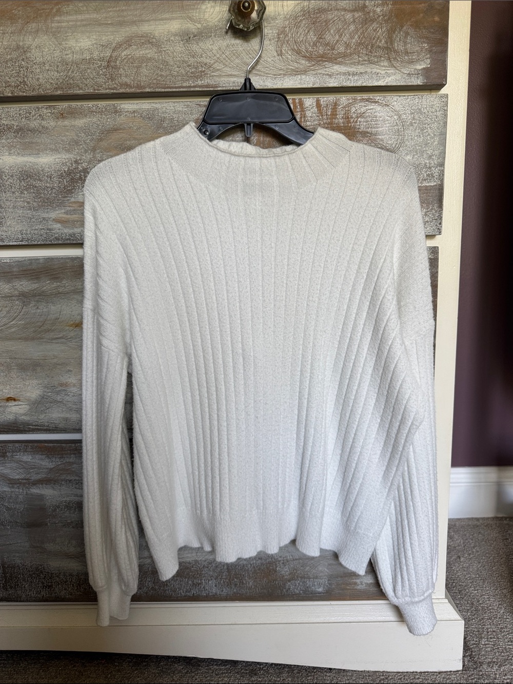 Market & Spruce Alana Relaxed Fit Mockneck Long Sleeved Sweater